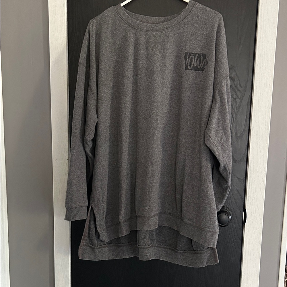 Maurices Charcoal Knit Tunic Top